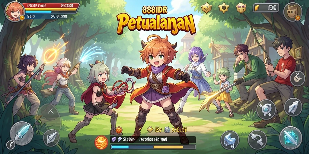 Tampilan gameplay menarik dari game Anime 888IDR.