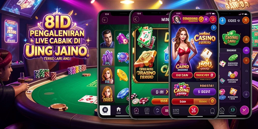 Tangkapan layar utama 8ID yang menunjukkan dealer langsung dan gameplay yang mendebarkan.