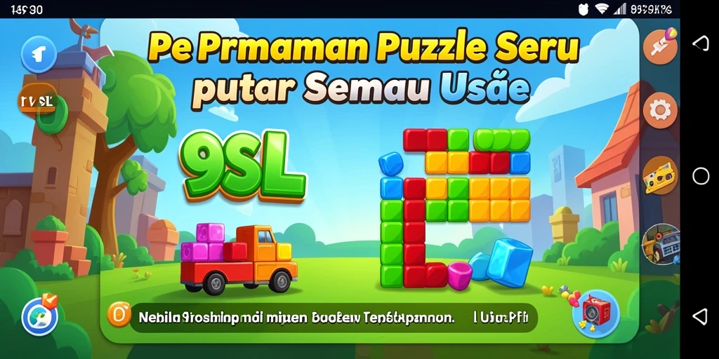 Screenshot gameplay 9SL menampilkan berbagai teka-teki yang menantang.