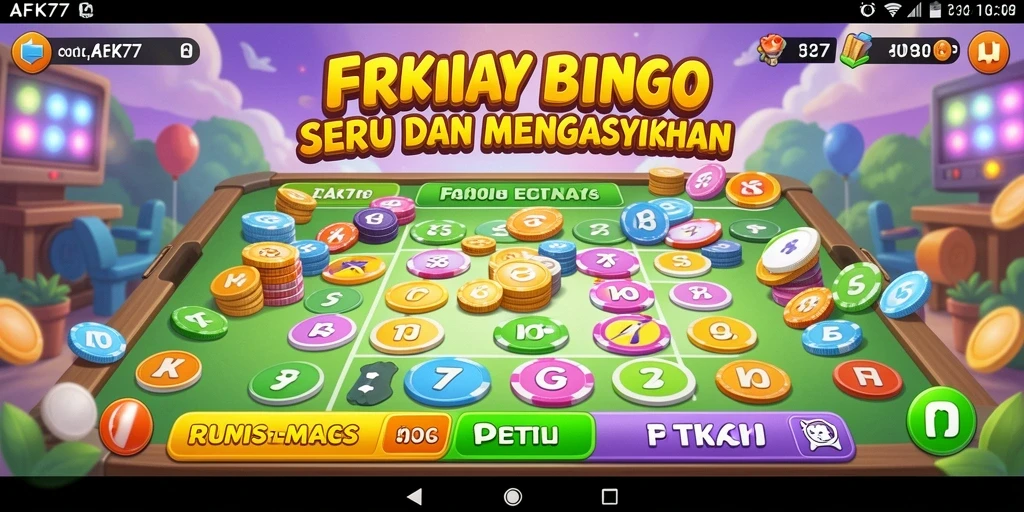 Tampilan gameplay AFK77 dengan suasana Bingo yang seru.