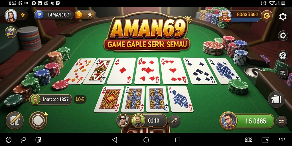 Tampilan seru dari gameplay AMAN69 yang menyenangkan.