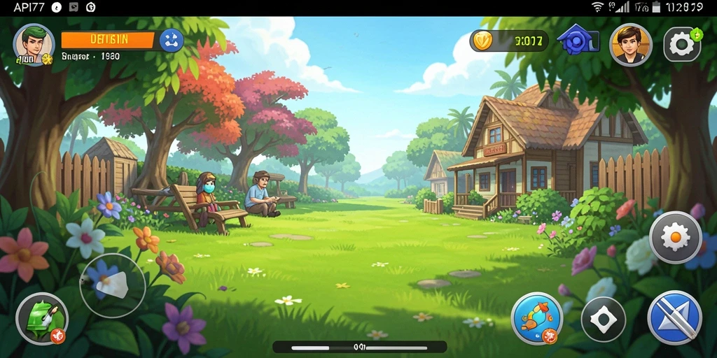 Tampilan menarik dari gameplay API77 yang penuh warna.