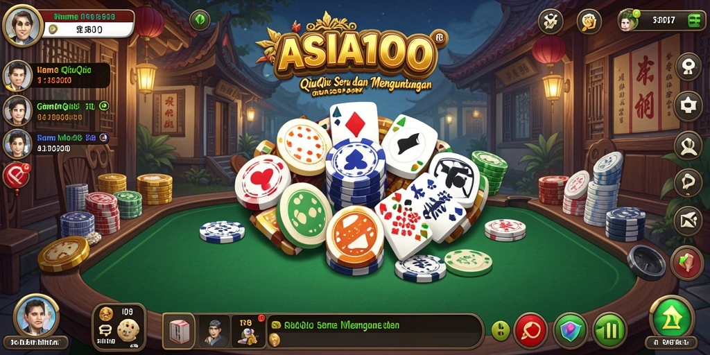 Tampilan gameplay seru dari ASIA100 dengan teman-teman.