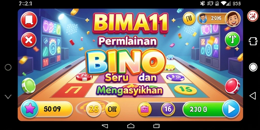 Tampilan gameplay BIMA11 dengan suasana bermain Bingo yang seru.