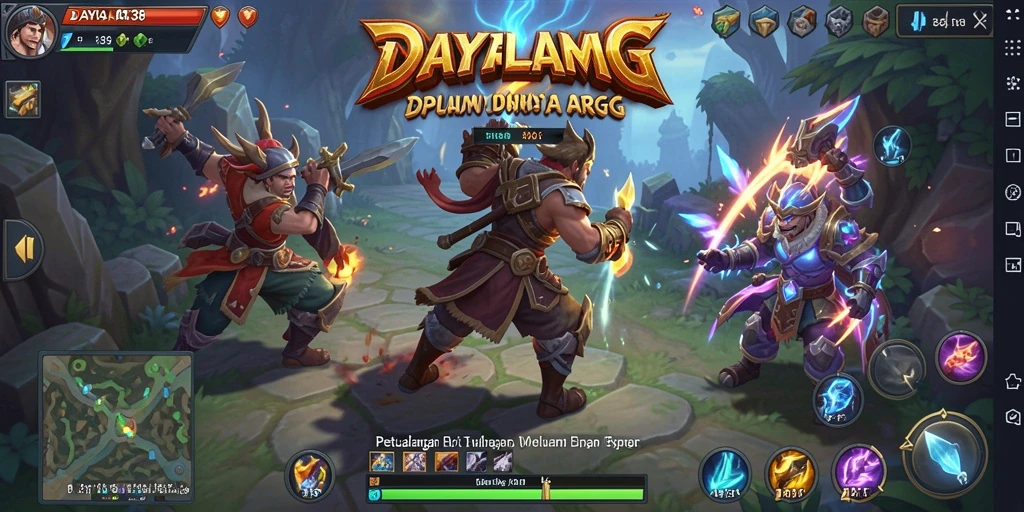 Tampilan utama gameplay ARPG yang penuh aksi dan strategi.