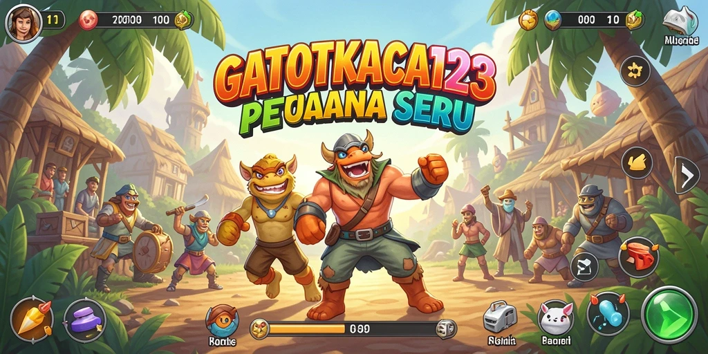 Tampilan gameplay yang dinamis dan seru dalam GATOTKACA123.