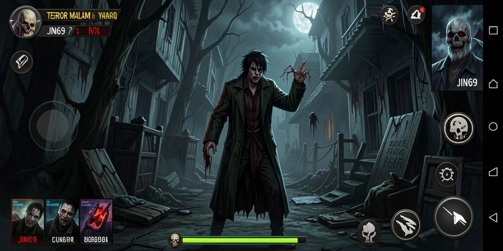 Tampilan gameplay <strong>JIN69</strong> yang mencekam dan menegangkan.