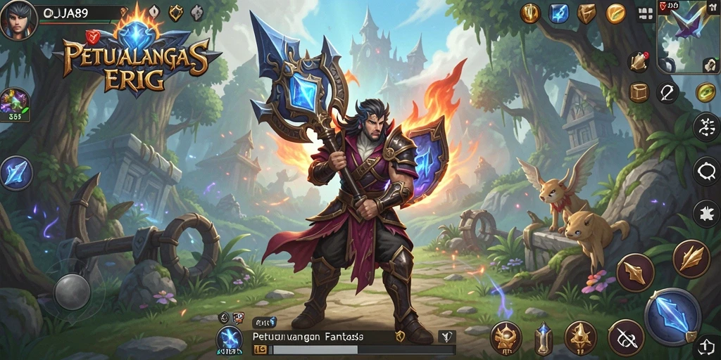 Screenshot gameplay OJA89 menampilkan pertarungan seru dan grafis menawan.