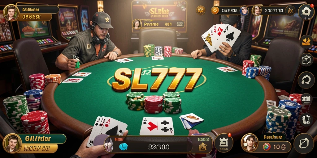 Screenshot utama SL777 yang menampilkan gameplay Poker yang menarik.